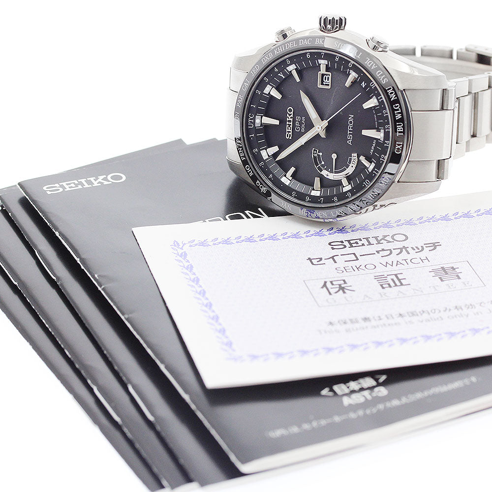 SEIKO Astron SBXB085/8X22-0AG0-2 Date Solar Powered Radio Men's Watch_949383