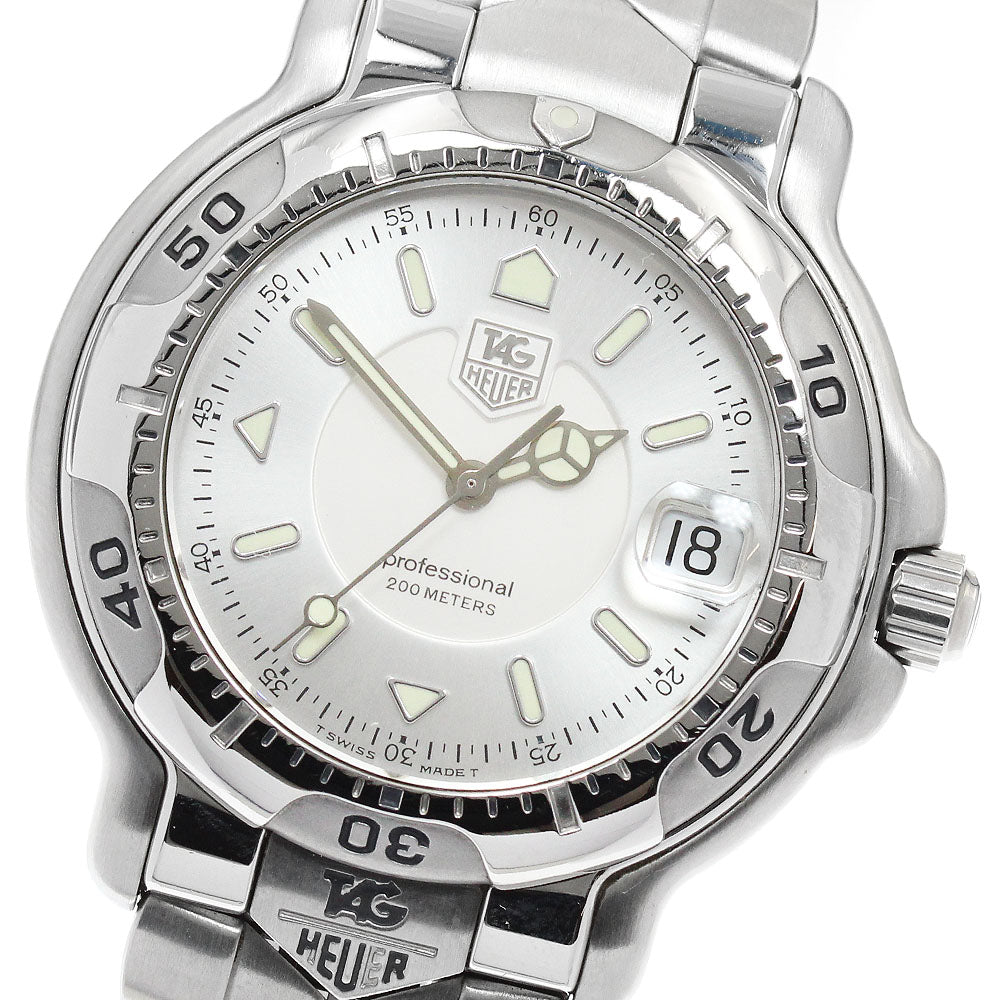 TAG HEUER 6000 series WH1113-K1 Date Silver Dial Quartz Men's Watch_949440