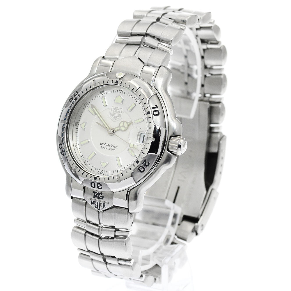 TAG HEUER 6000 series WH1113-K1 Date Silver Dial Quartz Men's Watch_949440