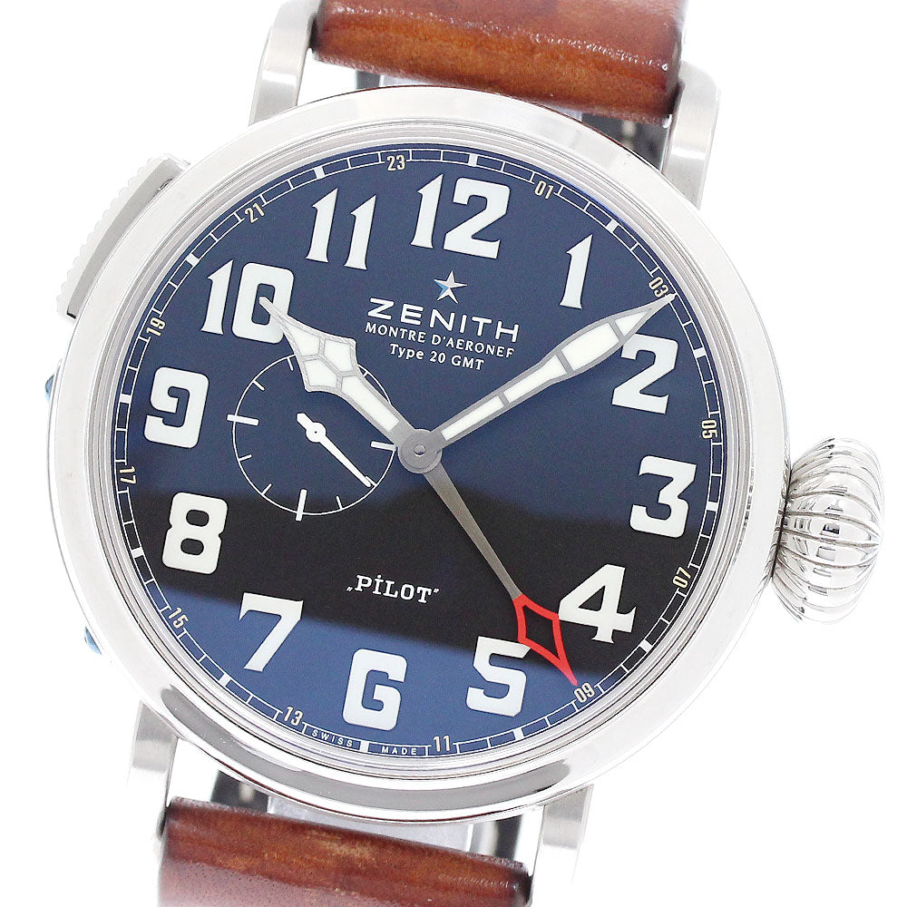ZENITH Pilot Aeronev Type 20 03.2430.693 GMT Black Dial Automatic Men's _949466