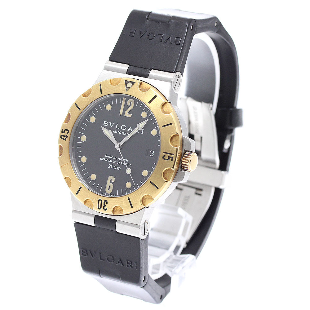 BVLGARI Diagono Scuba SD38SG Date black Dial Automatic Men's Watch_949471