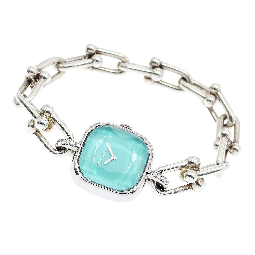 TIFFANY&Co. Hardware Watch 73332052 Blue Dial Quartz Ladies Watch_949474