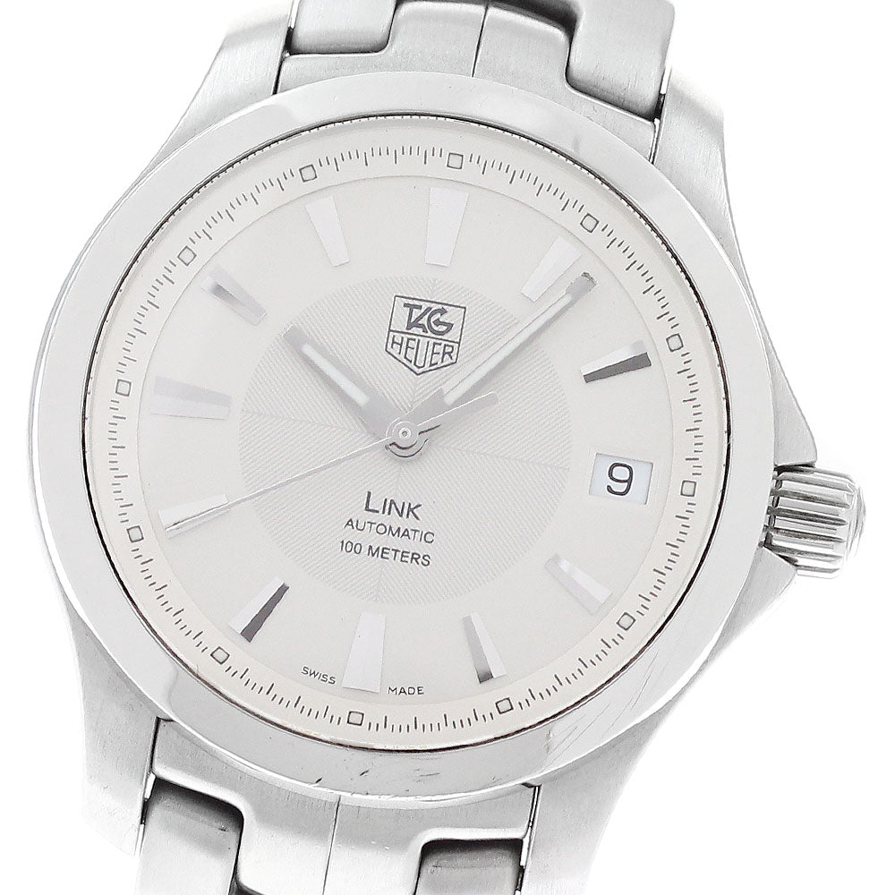 TAG HEUER Link caliber 5 WJF2211 Date Silver Dial Automatic Men's Watch_949506
