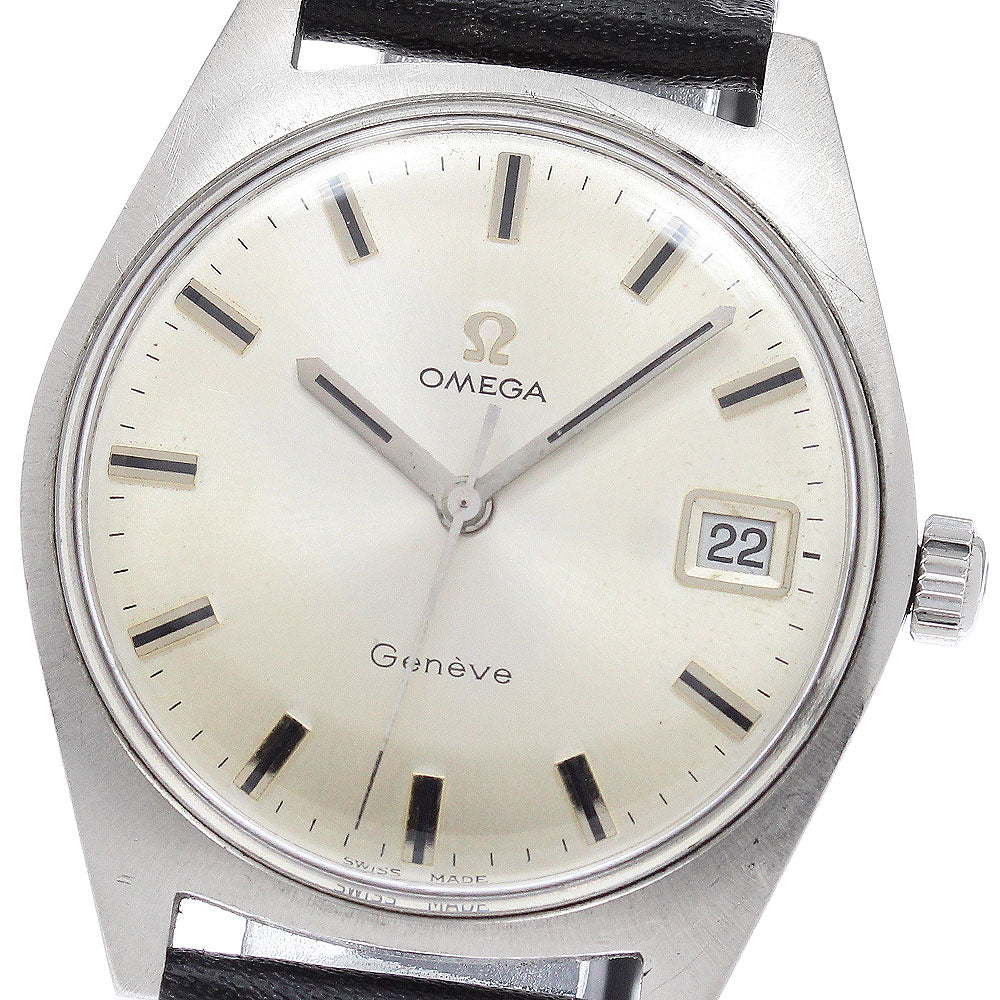 OMEGA Geneve 136.041 Date Cal.613 Silver Dial Hand Winding Men's Watch_949518