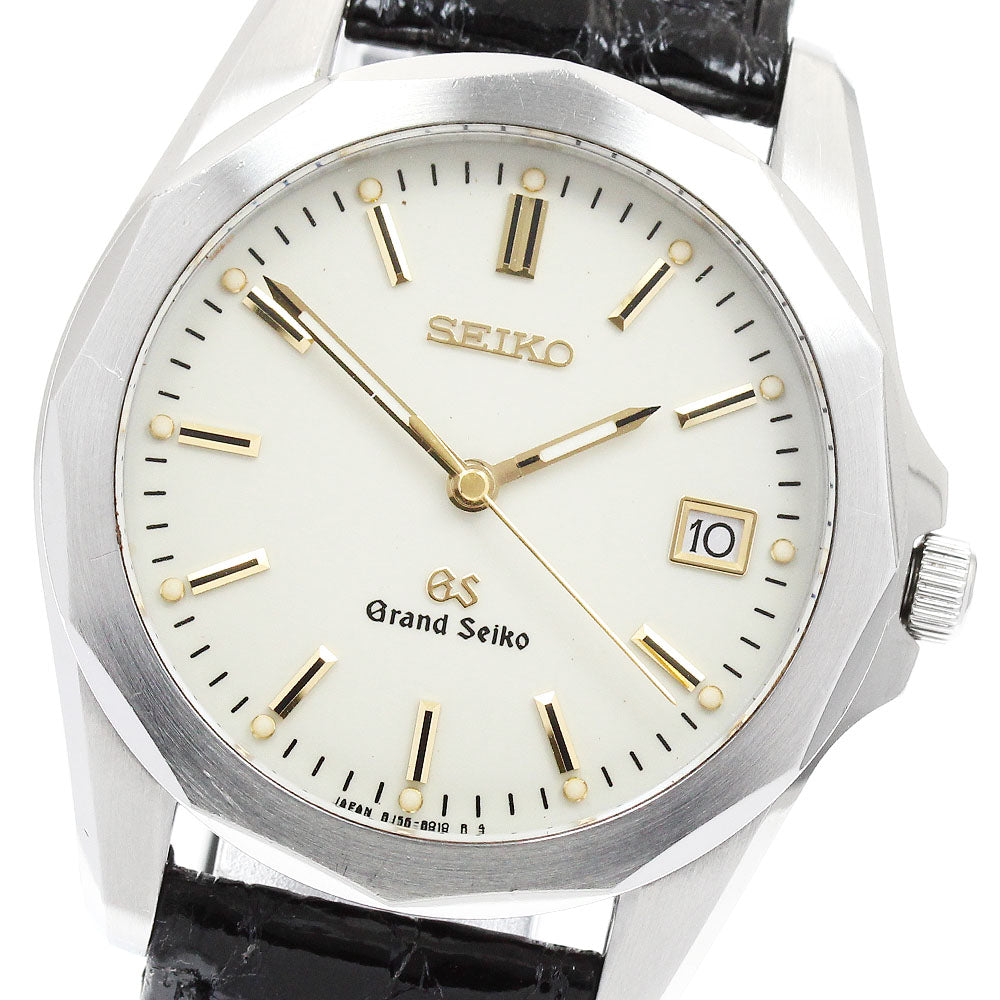 SEIKO Grand Seiko 8J56-8010/SBGF007 Date beige Dial Quartz Men's Watch_949523