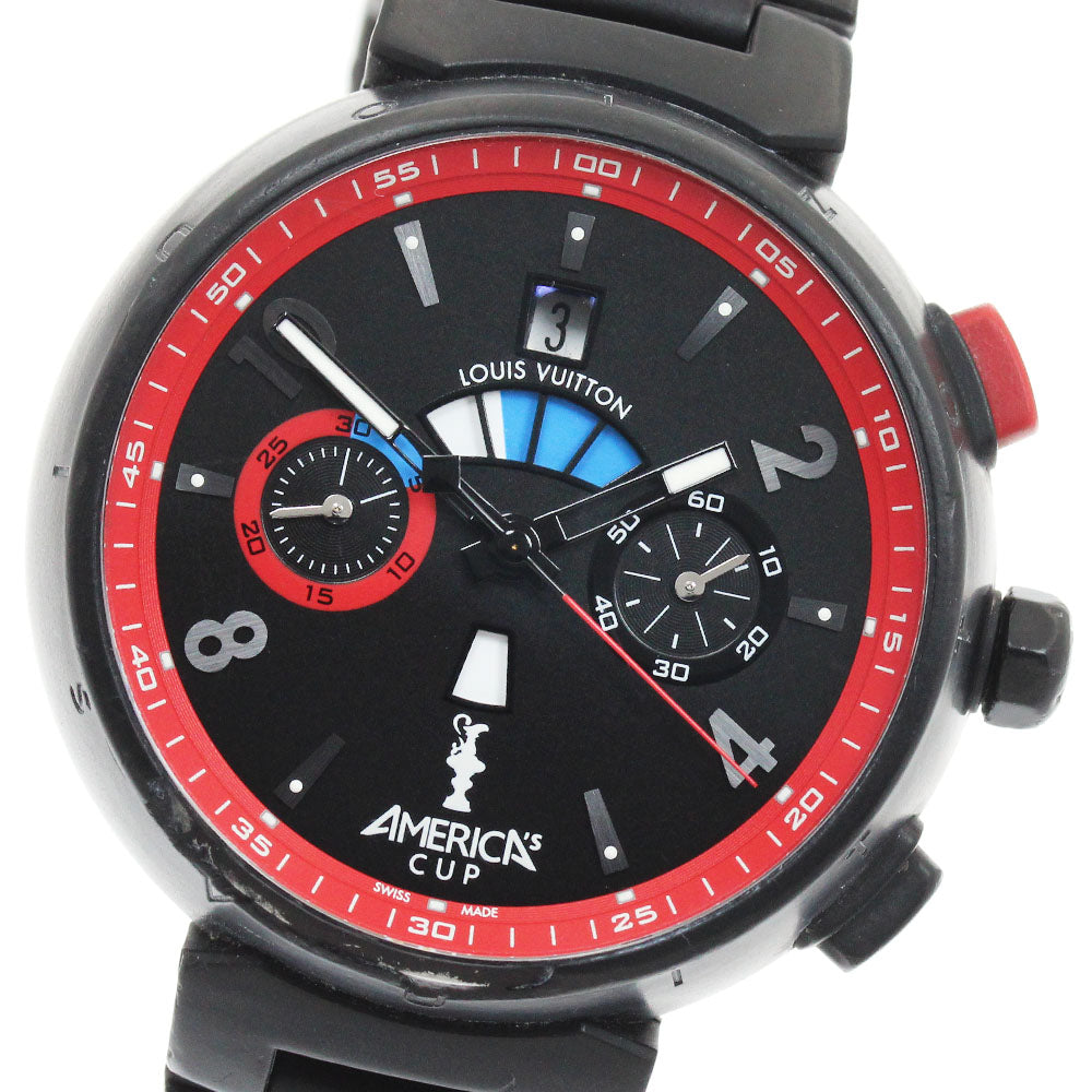 LOUIS VUITTON Tambour Marine Sports America's Cup Q102H Limited to 720 pieces worldwide Black / red Dial Automatic Men's Watch_949543