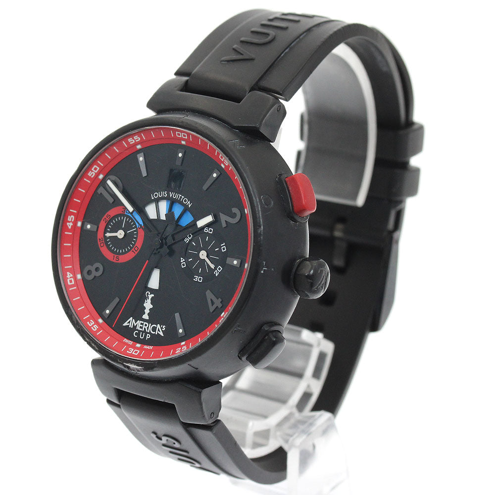 LOUIS VUITTON Tambour Marine Sports America's Cup Q102H Limited to 720 pieces worldwide Black / red Dial Automatic Men's Watch_949543