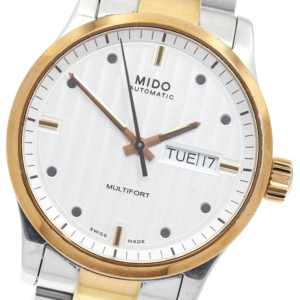 MIDO Multifort M005830A Day date white Dial Automatic Men's Watch_949555