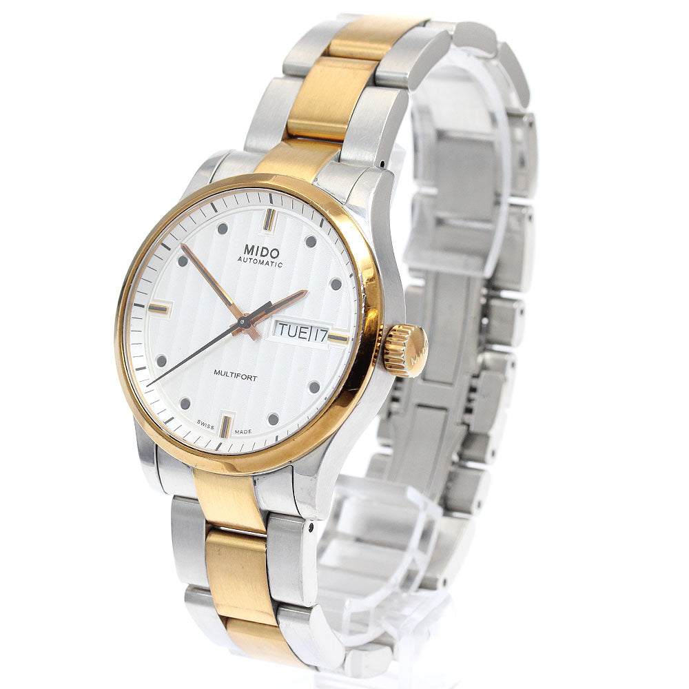 MIDO Multifort M005830A Day date white Dial Automatic Men's Watch_949555