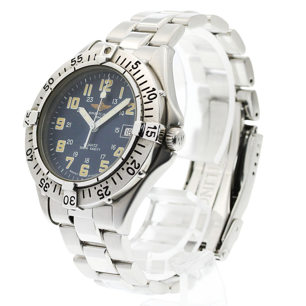 BREITLING Colt A57035 Date Navy Dial Quartz Men's Watch_949579