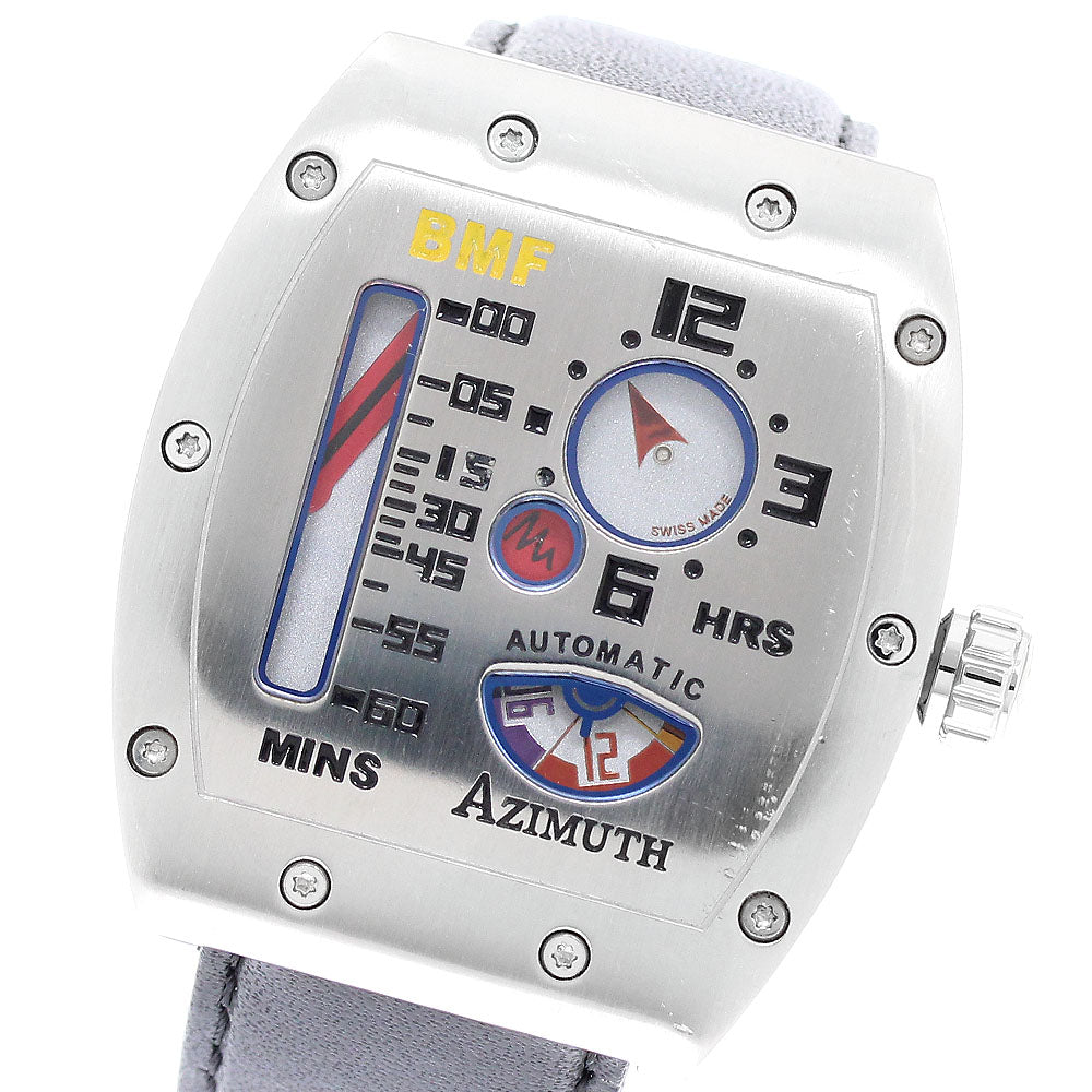 AZIMUTH Mecha 1BMF AM1MGBSR Retrograde Silver Dial Automatic Men's Watch_949589