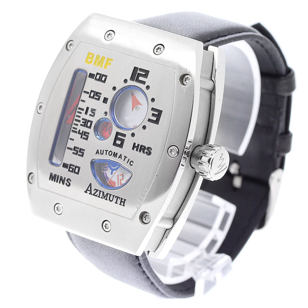 AZIMUTH Mecha 1BMF AM1MGBSR Retrograde Silver Dial Automatic Men's Watch_949589
