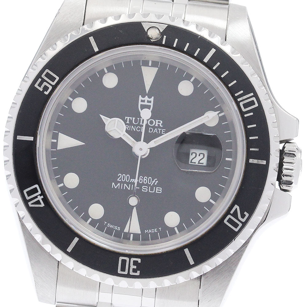 TUDOR Prince Date Mini Sub 73190 Date black Dial Automatic Boy's Watch_949595
