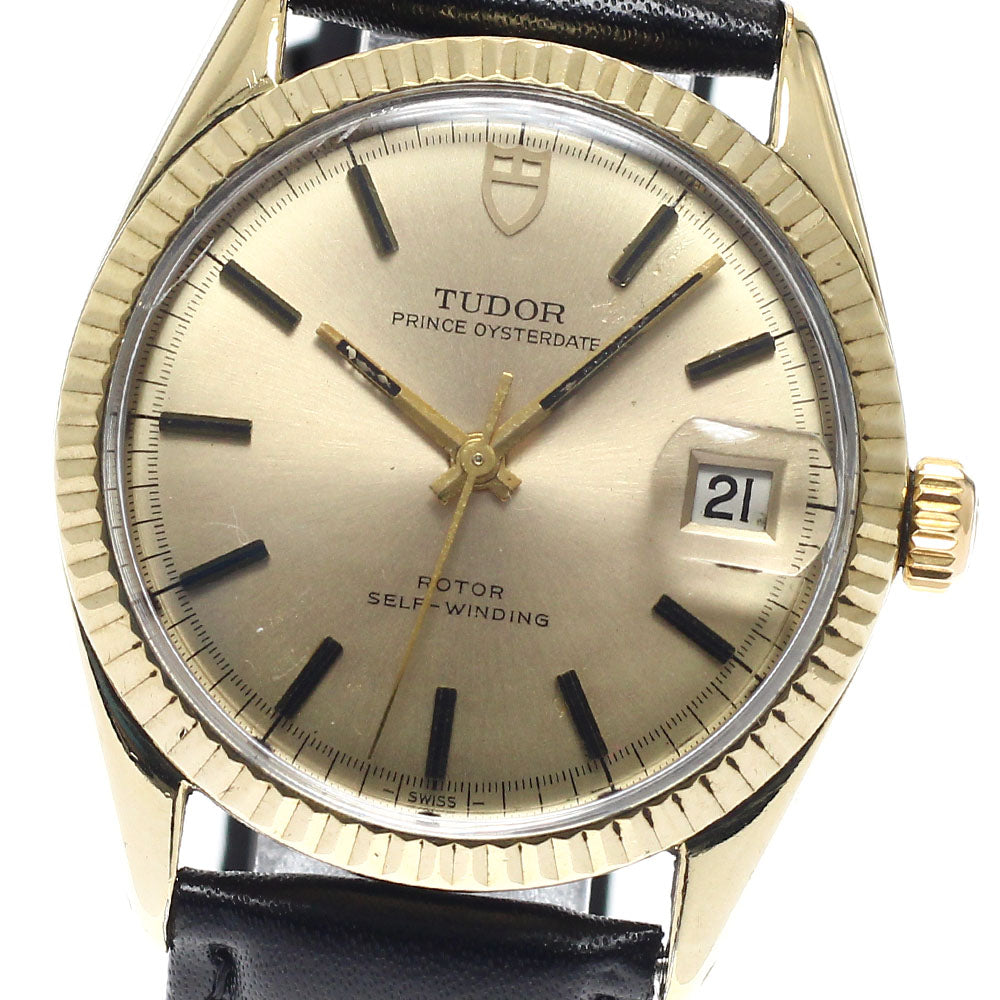 TUDOR Prince Oyster Date 9071/5 YG bezel cal.2784 gold Dial Automatic Men's Watch_949597