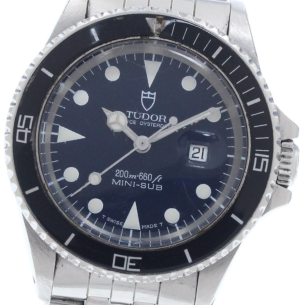 TUDOR Prince Oyster Date Mini Sub 73090 Date Navy Dial Automatic Boy's Watch_949598