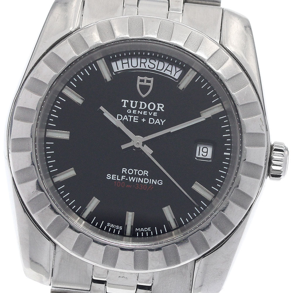 TUDOR Classic Date Day 23010 Black Dial Automatic Men's Watch_949603