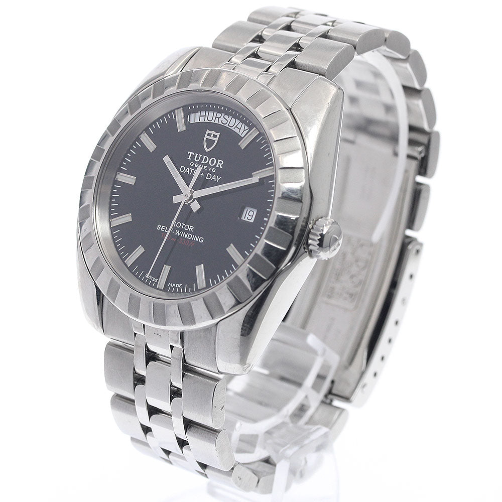TUDOR Classic Date Day 23010 Black Dial Automatic Men's Watch_949603