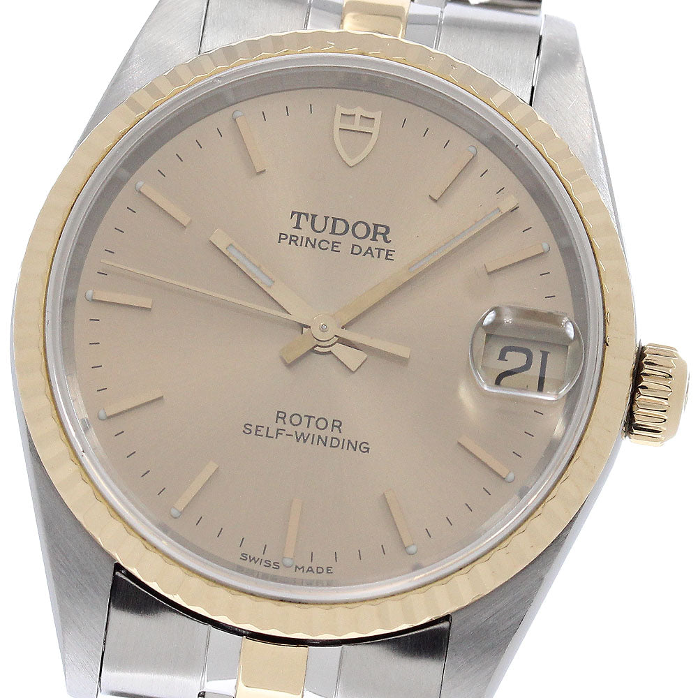 TUDOR Prince Date 72033 YG2 tone gold Dial Automatic Boy's Watch_949605