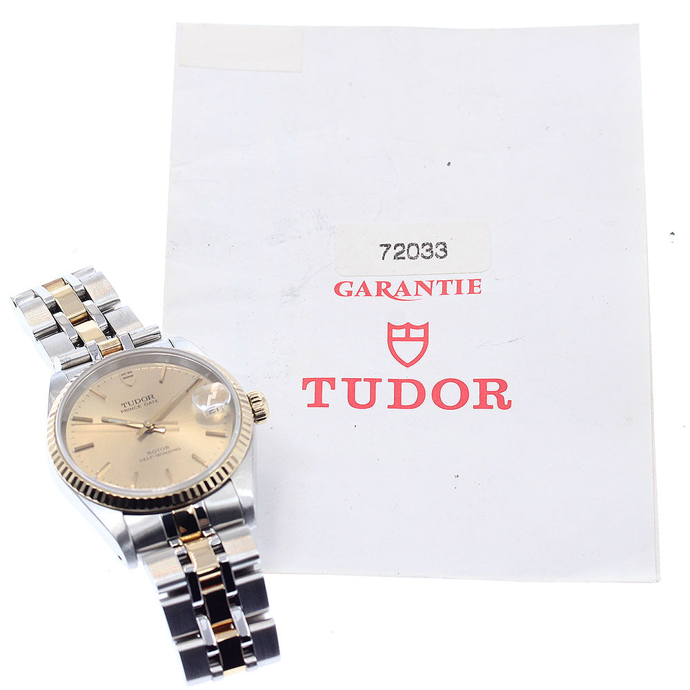 TUDOR Prince Date 72033 YG2 tone gold Dial Automatic Boy's Watch_949605