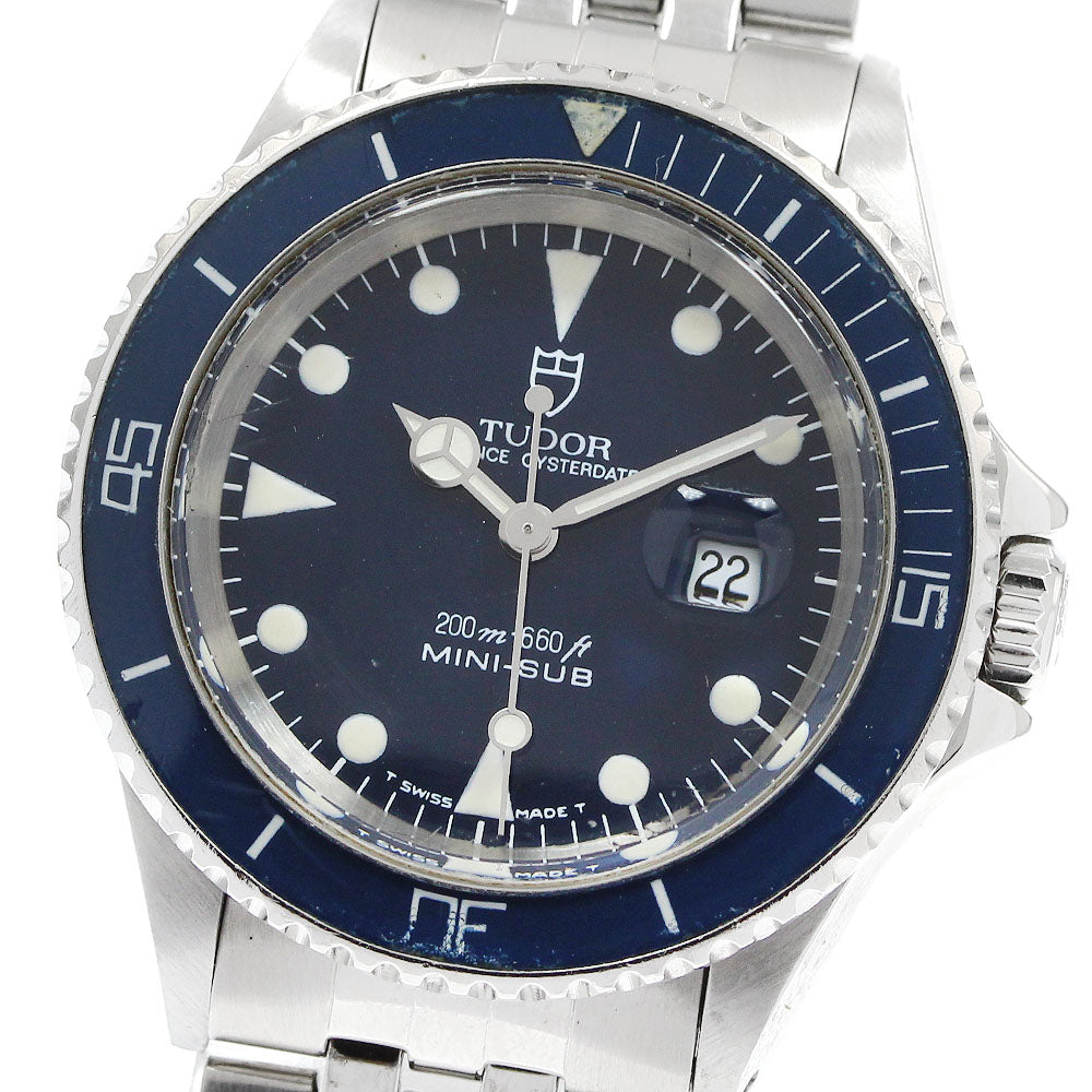 TUDOR Prince Oyster Date Mini Sub 94400 Navy Dial Automatic Boy's Watch_949611