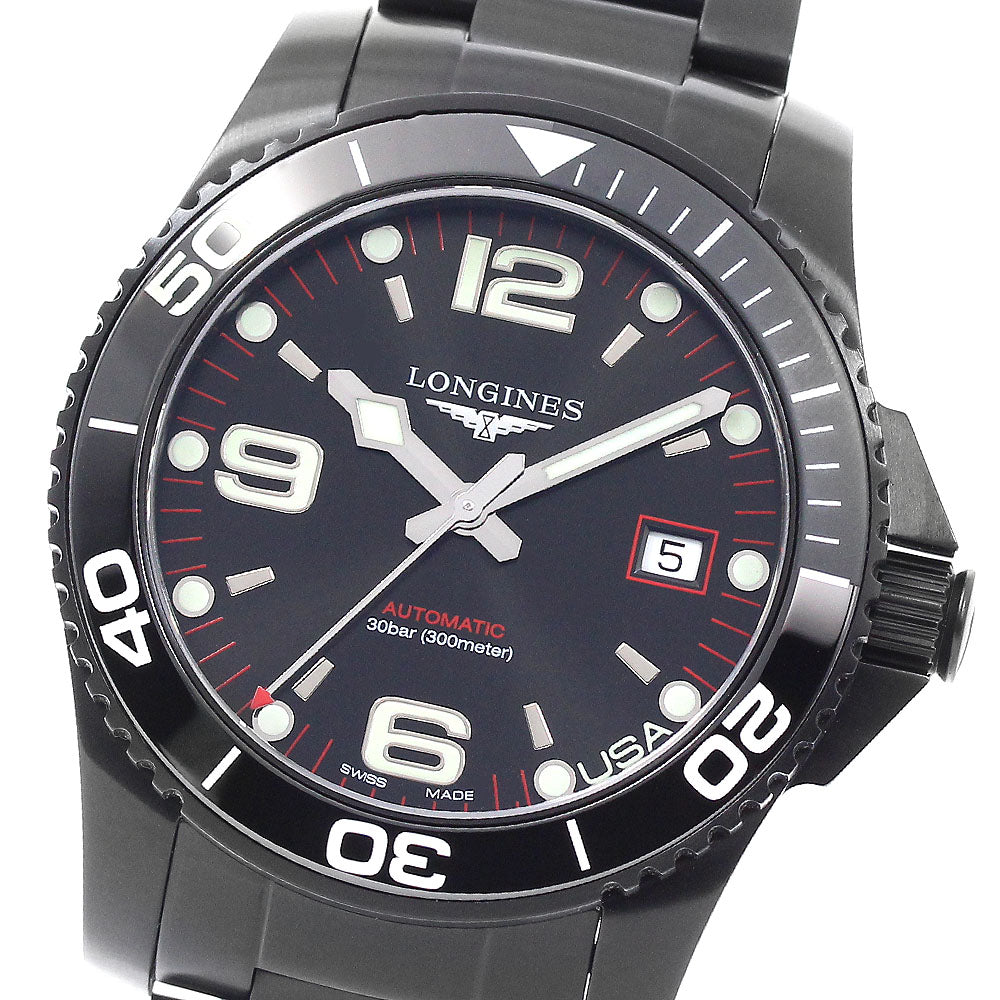 LONGINES Hydro Conquest L3.742.2 Date black Dial Automatic Men's Watch_949645