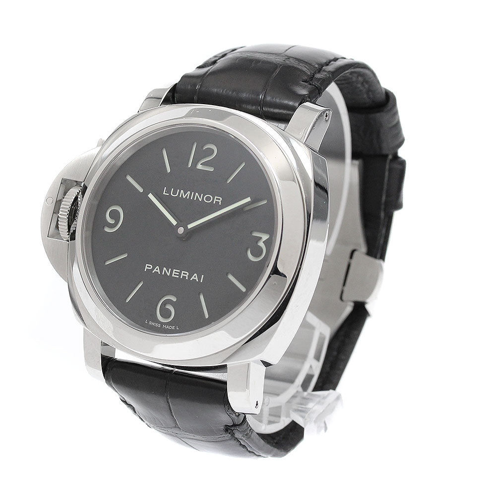 PANERAI Luminor base PAM00219 Left hand black Dial Hand Winding Men's Watch_949651