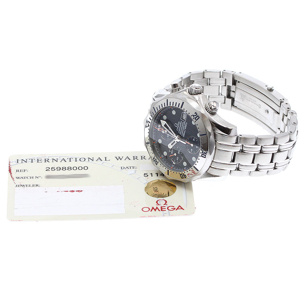 OMEGA Seamaster300 2598.80 Date Chronograph Navy Dial Automatic Men's _949658
