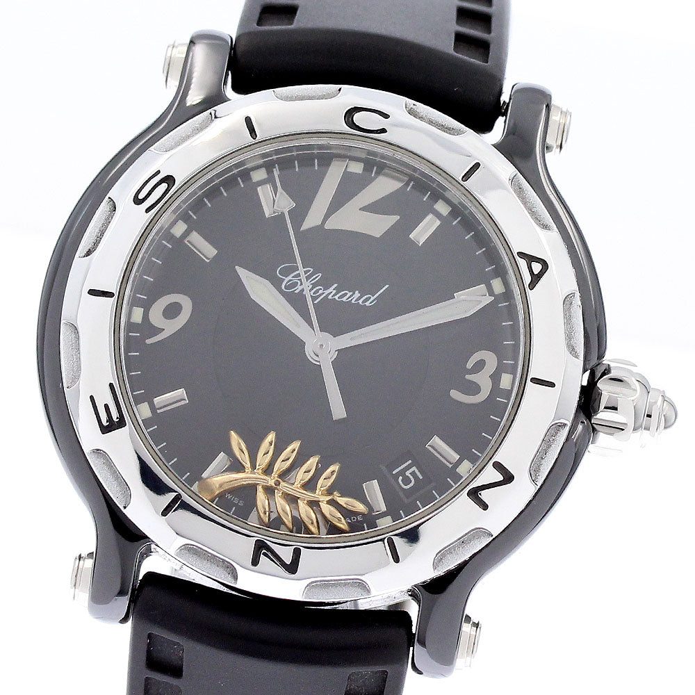 Chopard Happy Sports Happy Palm 25/8507 black Dial Quartz Men's Watch_949677