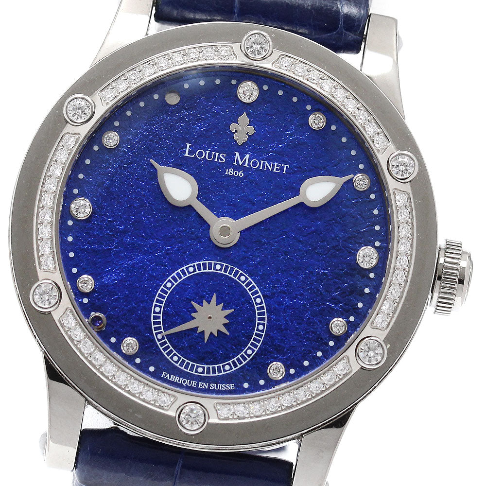 LOUIS MOINET Skydance LM-58.20 diamond bezel small second blue Dial Automatic Ladies Watch_949681