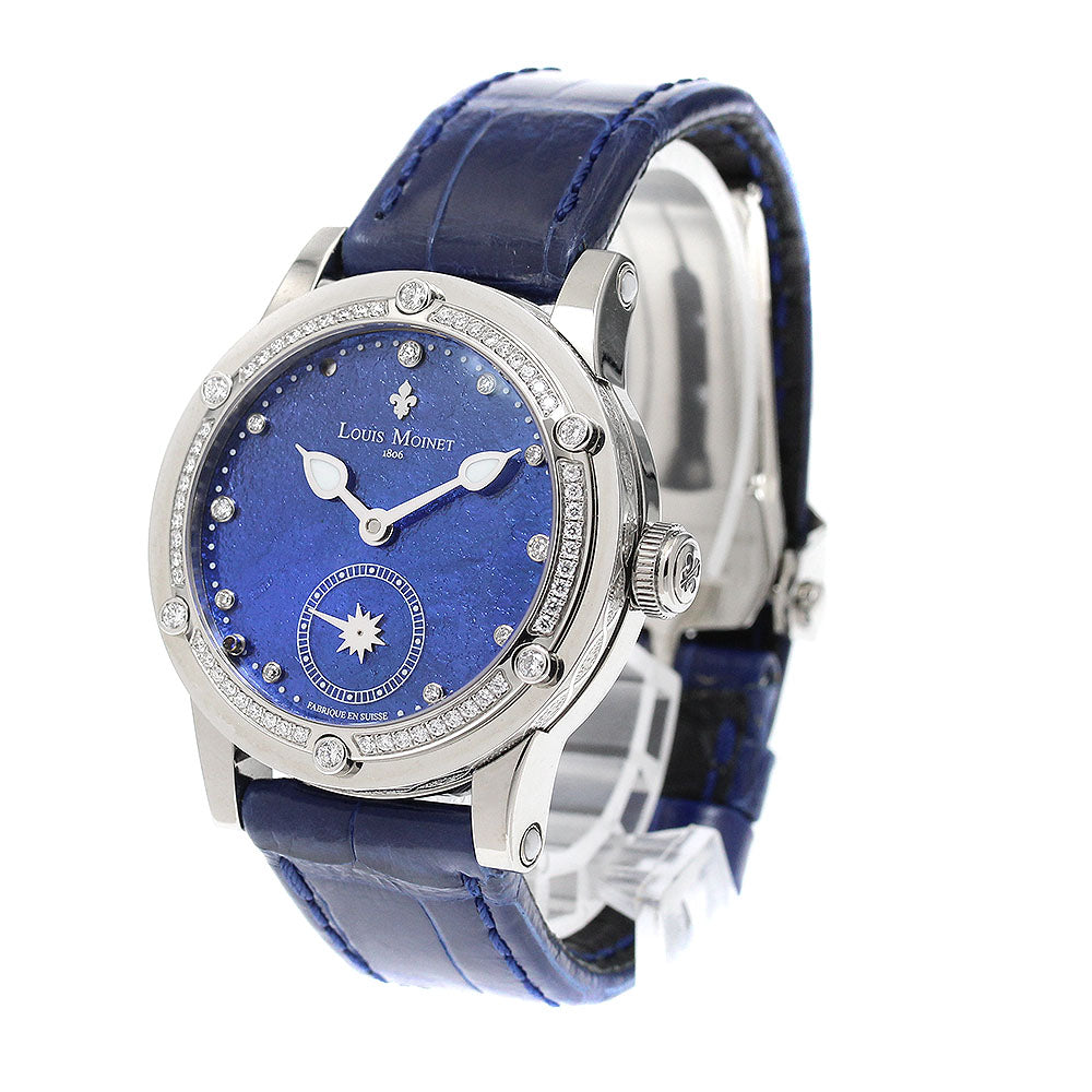 LOUIS MOINET Skydance LM-58.20 diamond bezel small second blue Dial Automatic Ladies Watch_949681