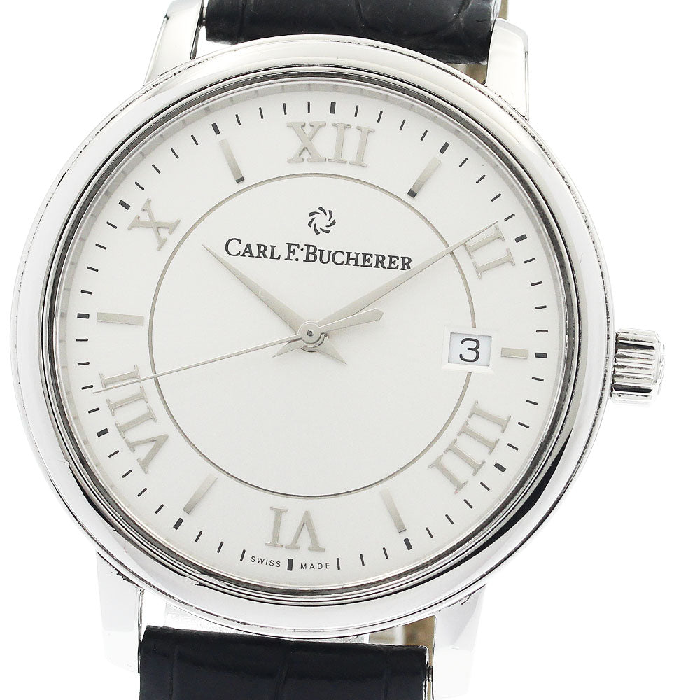 CARL F.BUCHERER Adamavi 10314.08 Date Silver Dial Automatic Men's Watch_949692