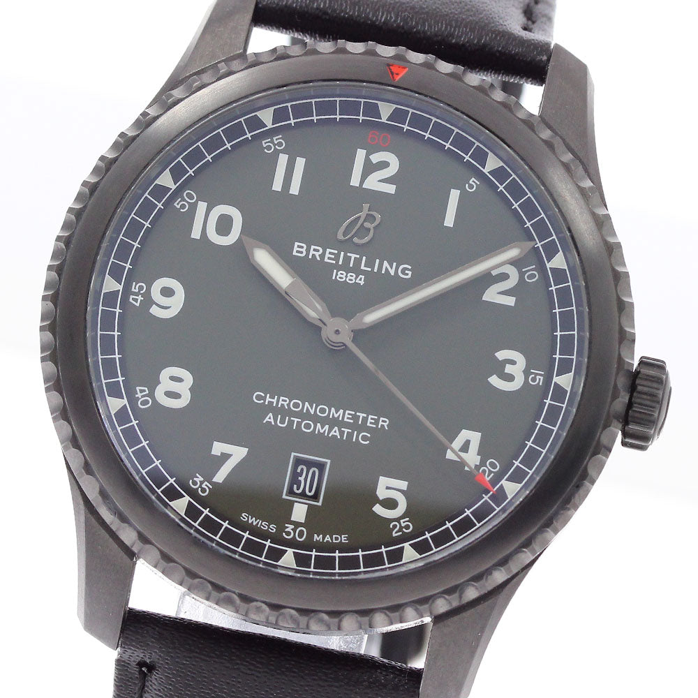 BREITLING Aviator 8 M17315 Date Khaki Dial Automatic Men's Watch_949695