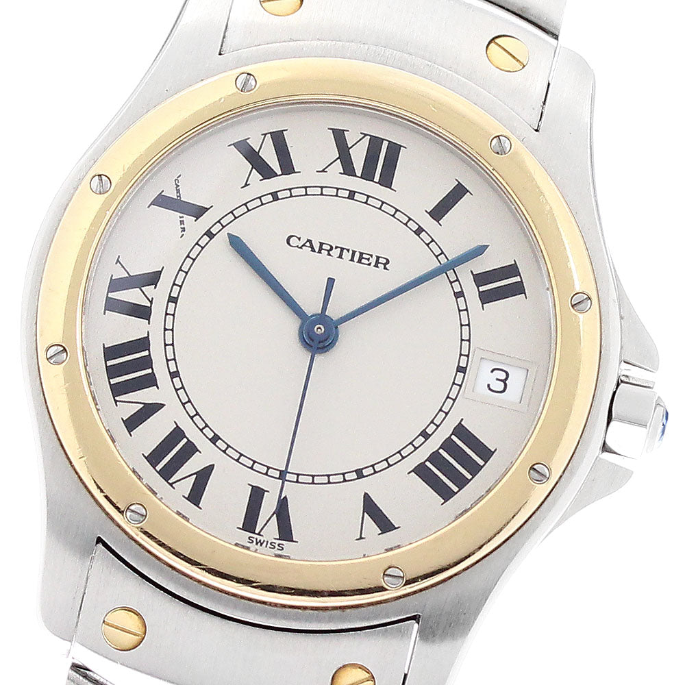 CARTIER Santo Cougar LM W20036R3 YG2 tone Automatic Men's Watch_949703
