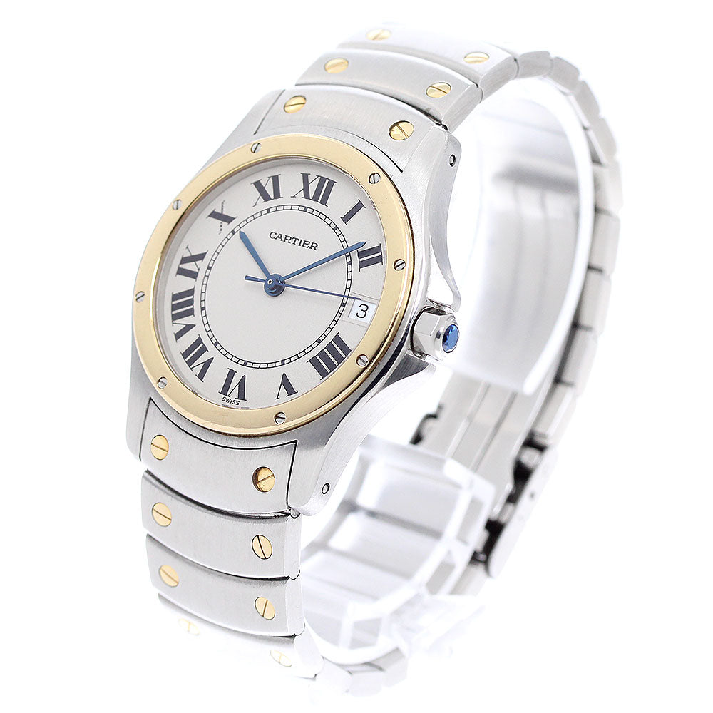 CARTIER Santo Cougar LM W20036R3 YG2 tone Automatic Men's Watch_949703
