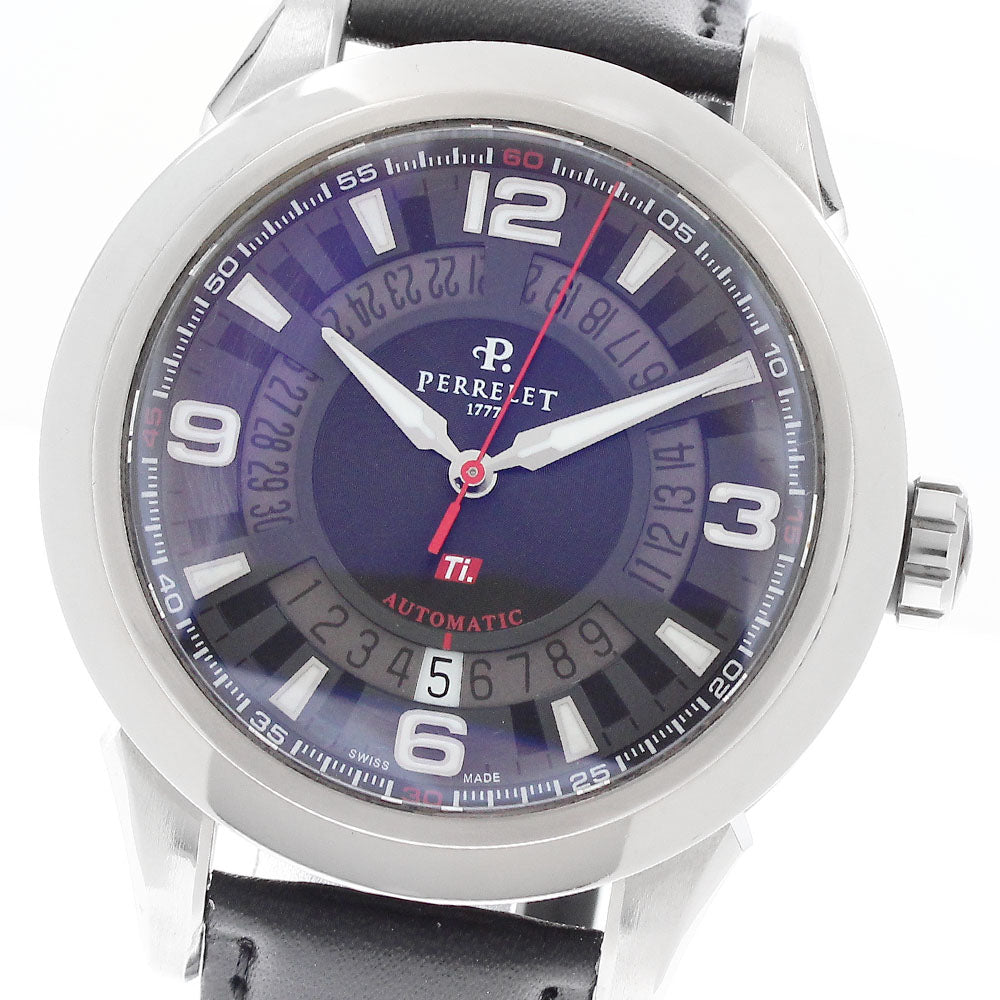 PERRELET Titanium 3 Hands A5007 Date black Dial Automatic Men's Watch_949707