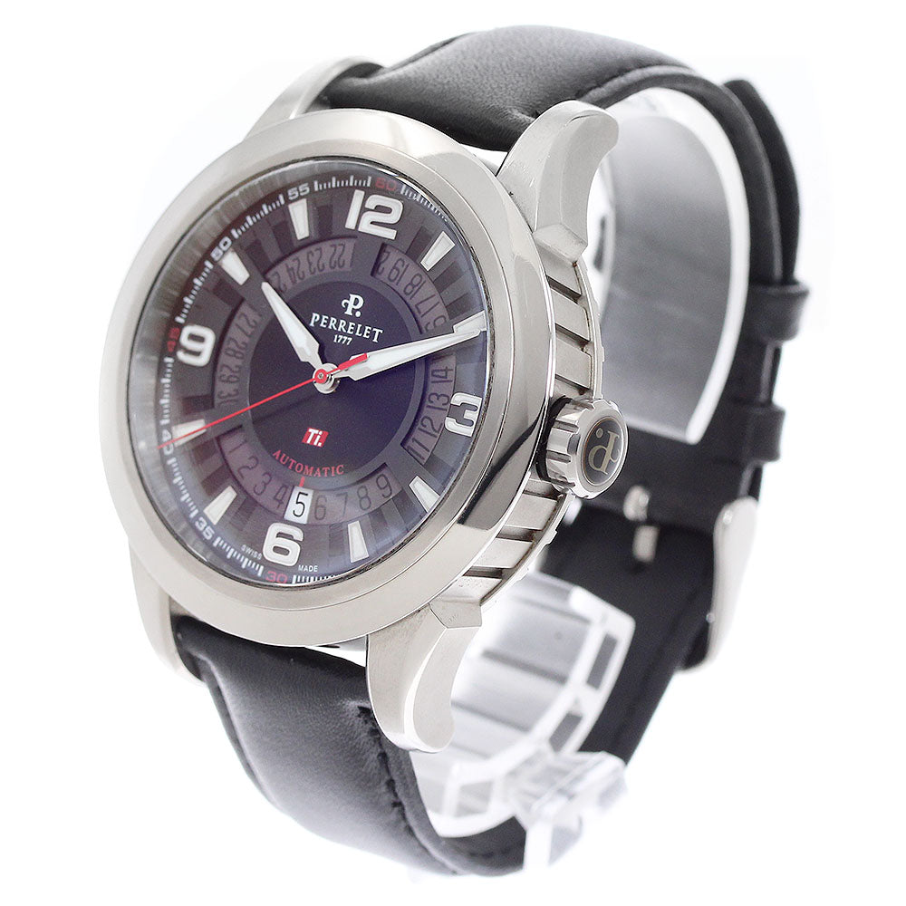 PERRELET Titanium 3 Hands A5007 Date black Dial Automatic Men's Watch_949707