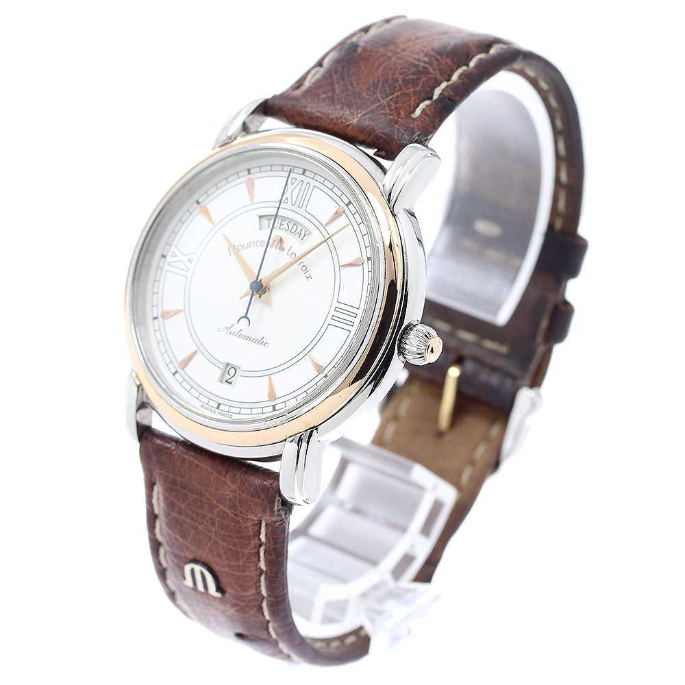 MAURICE LACROIX Pontos 09777 Day date Silver Dial Automatic Men's Watch_949713