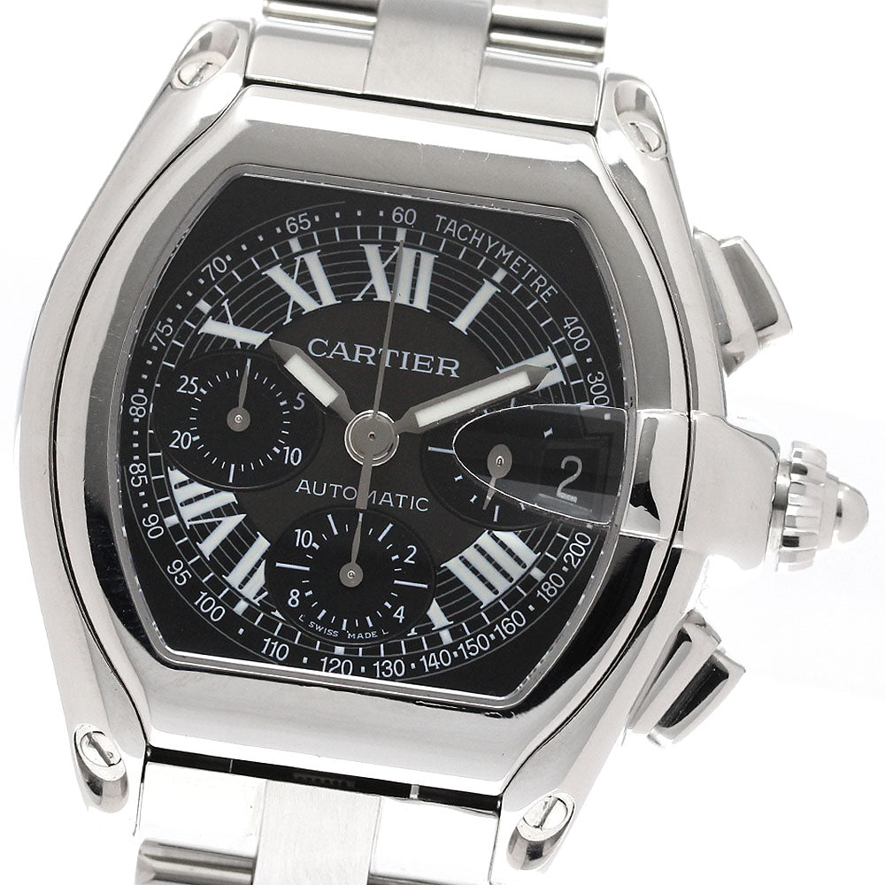 CARTIER Roadster XL W62007X6 Date Chronograph Black Dial Automatic Men's _949719