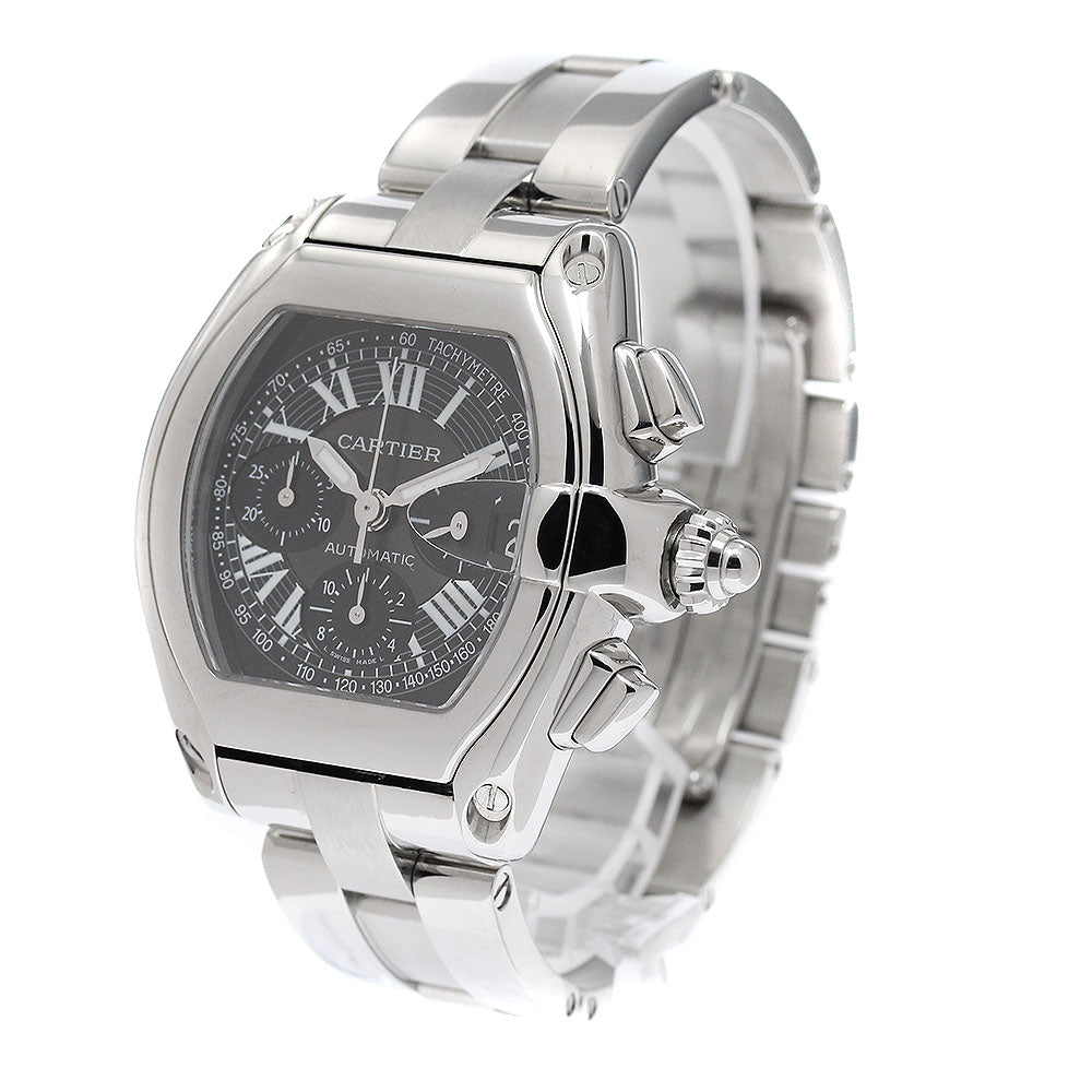 CARTIER Roadster XL W62007X6 Date Chronograph Black Dial Automatic Men's _949719