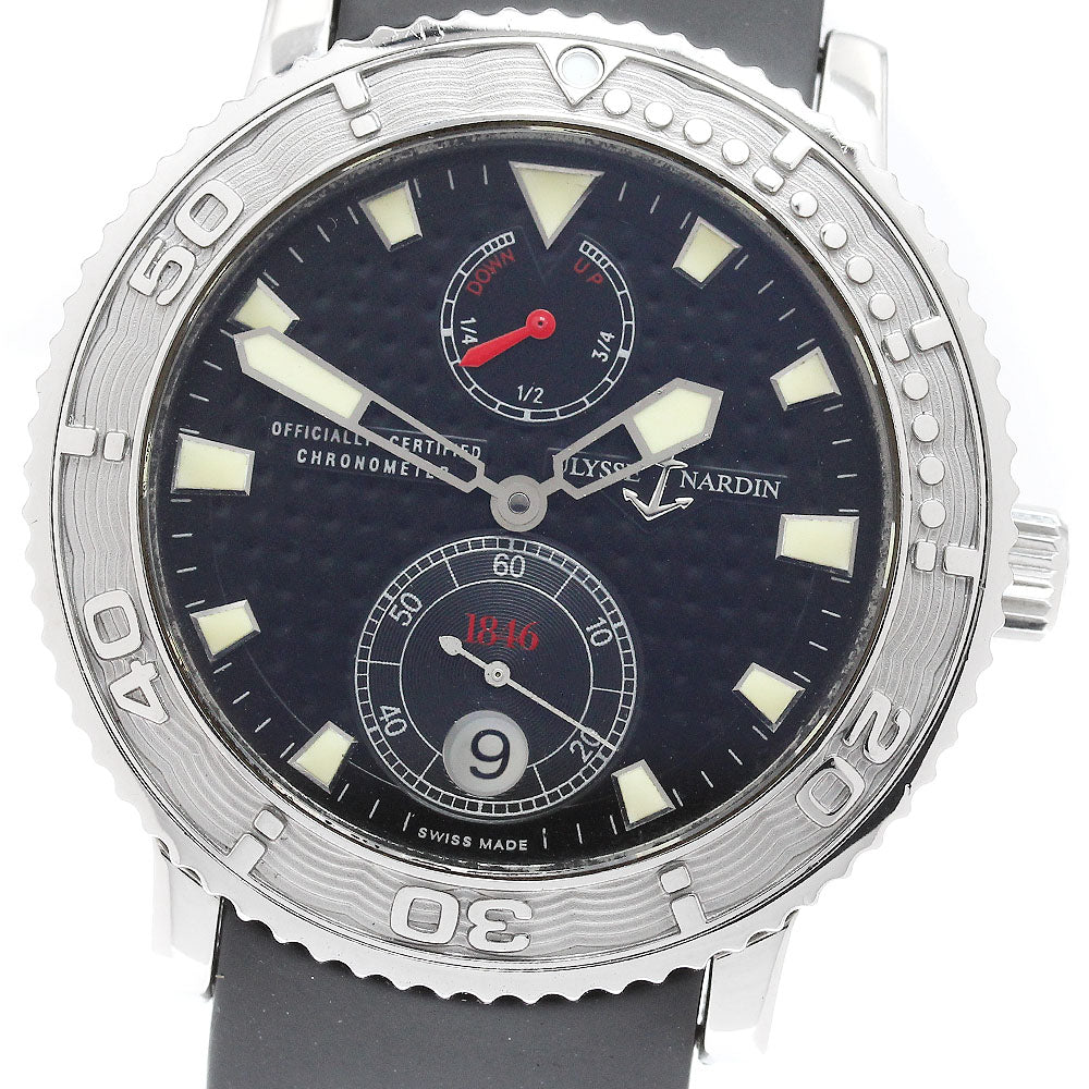 Ulysse Nardin Marine 263-55 Chronometer Date Black Dial Automatic Men's _949732