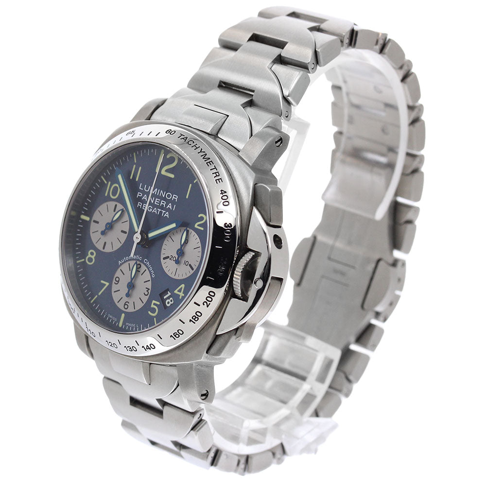 PANERAI Luminor regatta PAM00168 Chronograph Navy Dial Automatic Men's _949735