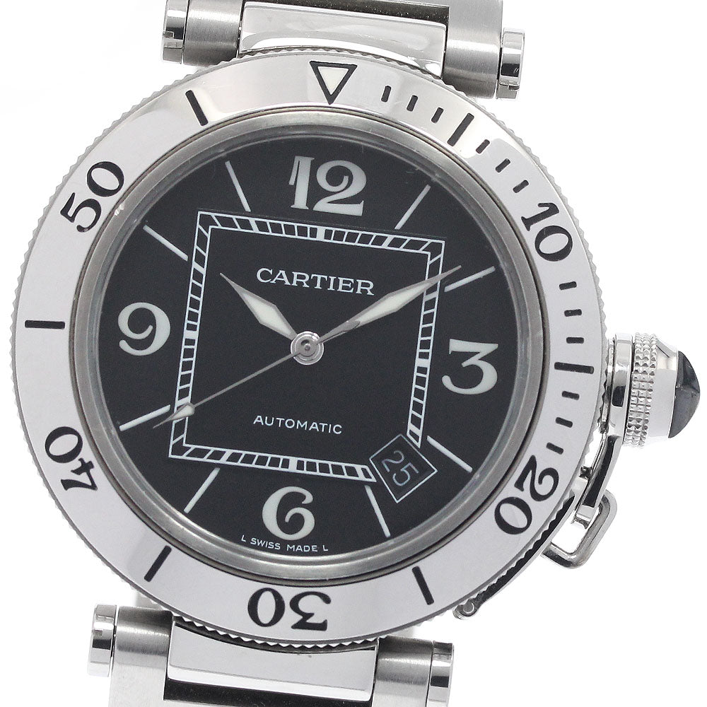 CARTIER Pacha Sea timer W31077M7 Date Black Dial Automatic Men's Watch_949738