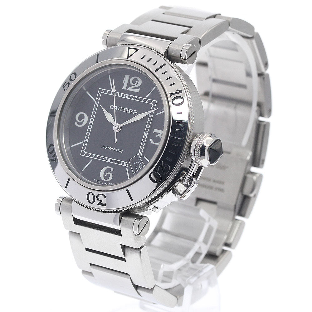 CARTIER Pacha Sea timer W31077M7 Date Black Dial Automatic Men's Watch_949738