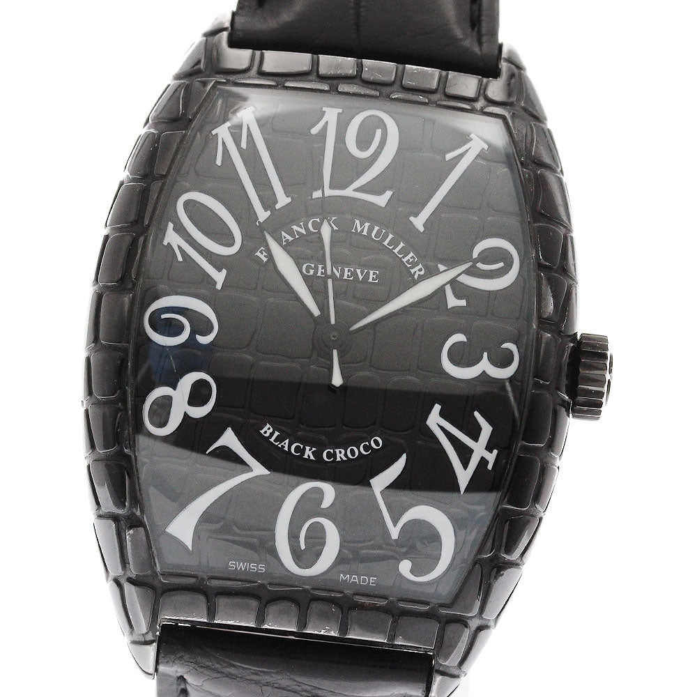 FRANCK MULLER Tonneau Curvex Black Croco 8880SCBLKCRO black Dial Automatic Men's Watch_949745