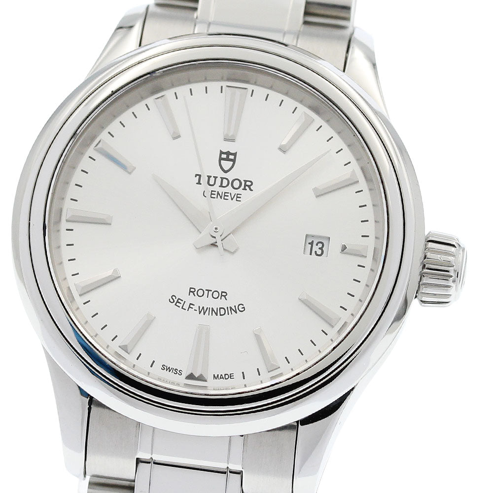 TUDOR style 12100 Date Silver Dial Automatic Ladies Watch_949755