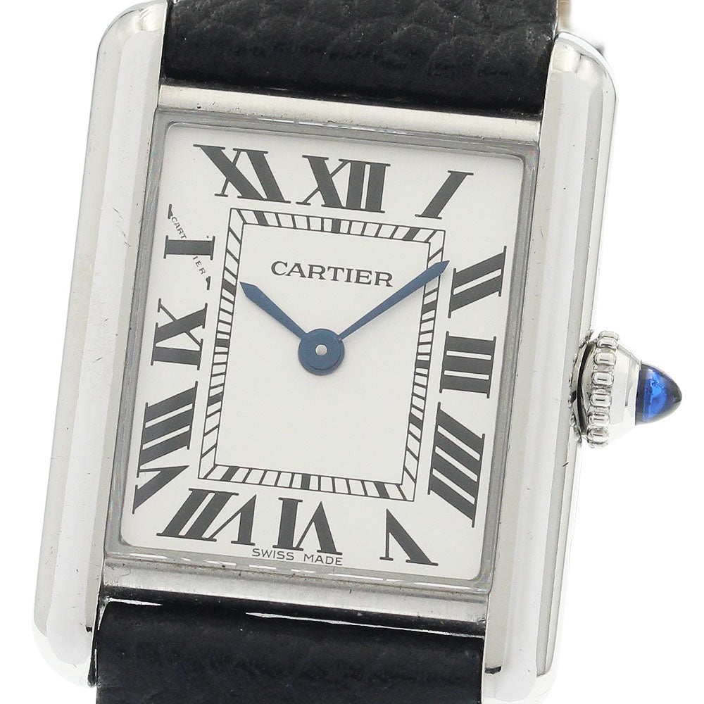 CARTIER Tank mast SM WSTA0042 Silver Dial Quartz Ladies Watch_949776