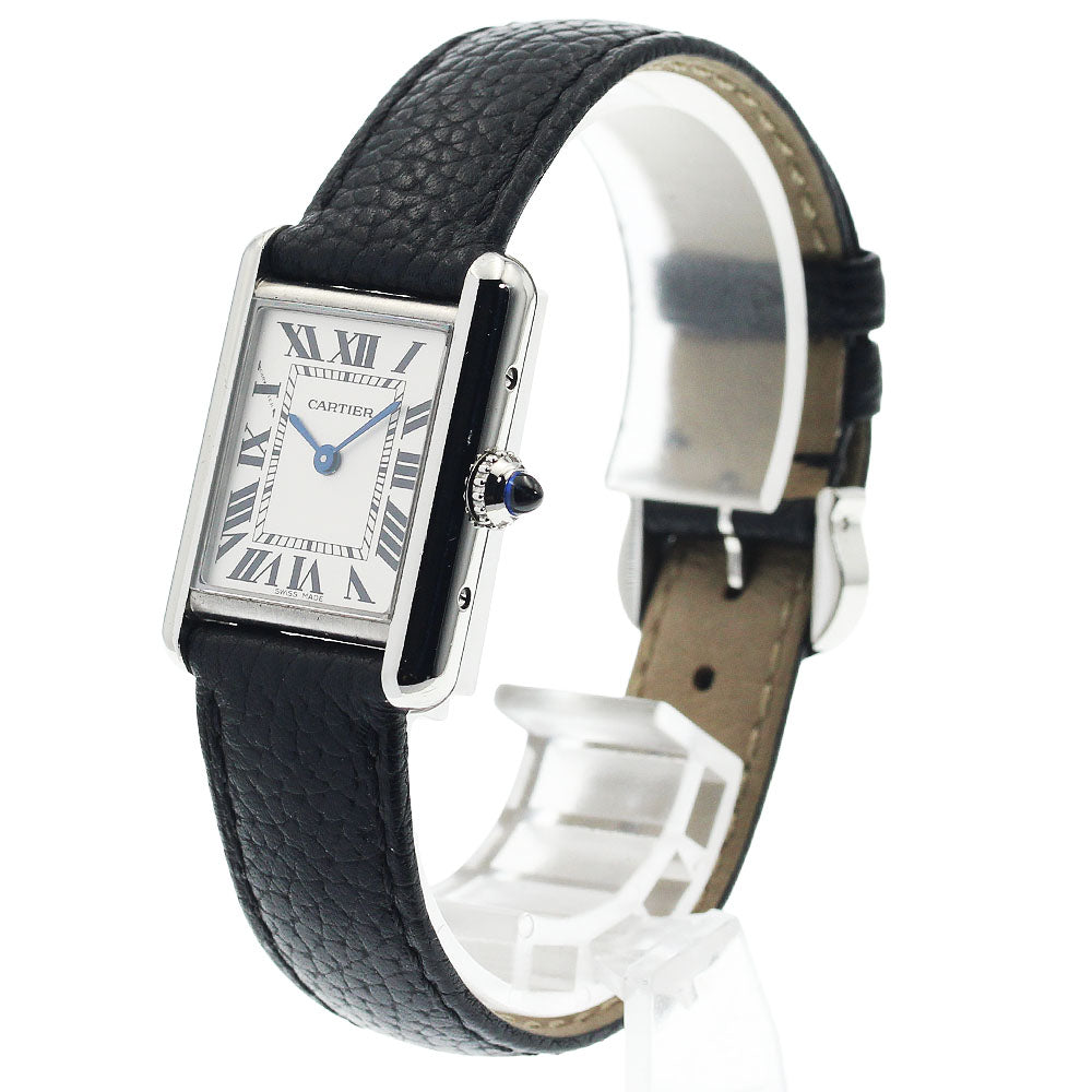 CARTIER Tank mast SM WSTA0042 Silver Dial Quartz Ladies Watch_949776