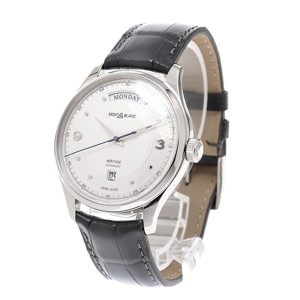 MONTBLANC Heritage Automatic Day Date 119947 Silver Dial Automatic Men's Watch_949786