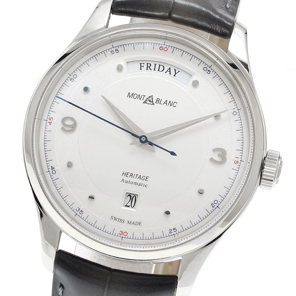 MONTBLANC Heritage 119947 Day date Silver Dial Automatic Men's Watch_949787