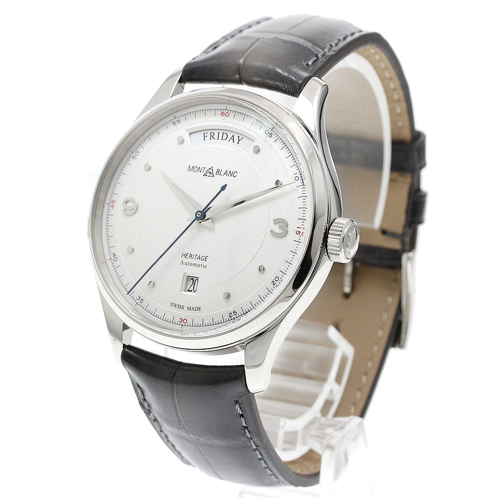 MONTBLANC Heritage 119947 Day date Silver Dial Automatic Men's Watch_949787